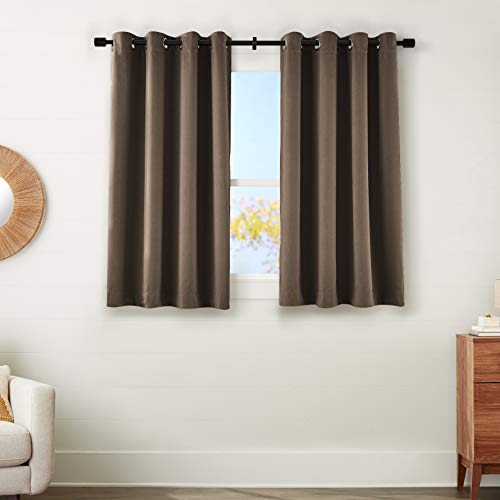 Amazon Basics Theatre Grade tende oscuranti 52x63 marrone scuro 2 pezzi