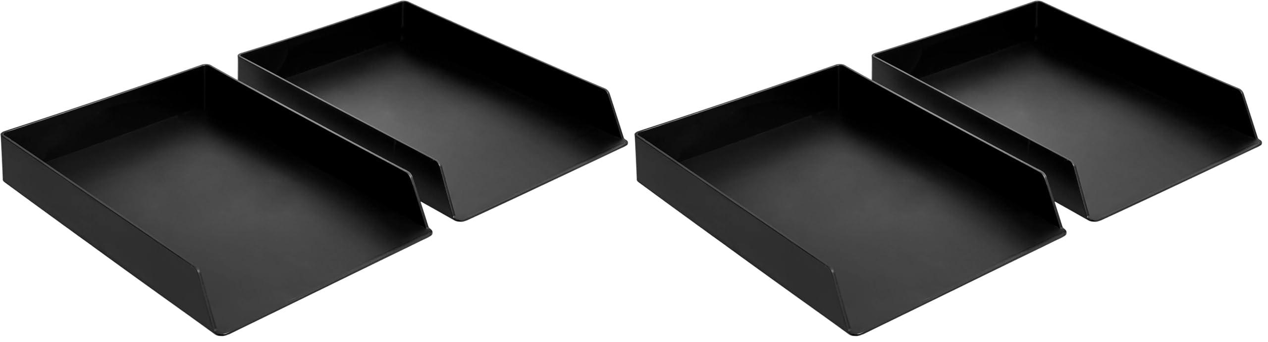 AmazonBasics Portacorrispondenza Nero 2 Pezzi