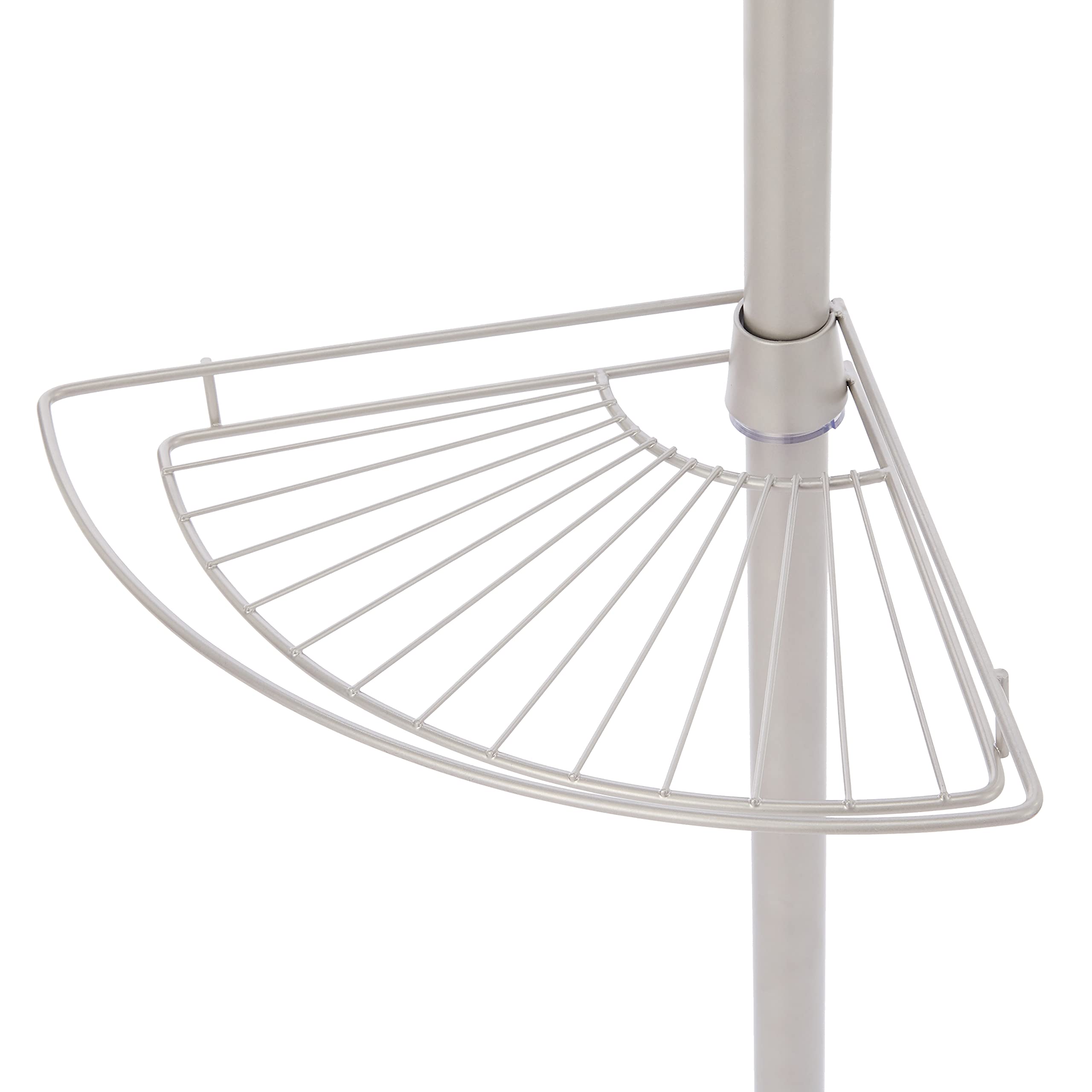 AmazonBasics Portaoggetti Doccia Angolare 4 Ripiani 246 cm