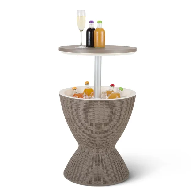 Amazon Basics Tavolo Bar Refrigerante 30L Rattan Marrone
