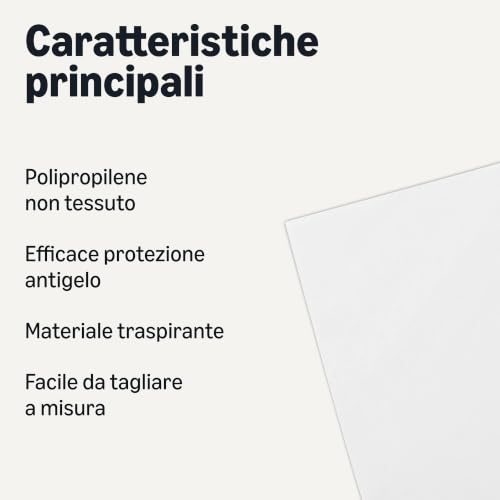 Amazon Basics Telo piante antigelo 3x9,1 m bianco