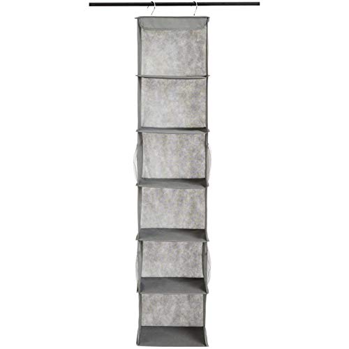 AmazonBasics Organizer armadio appeso 6 ripiani tessuto