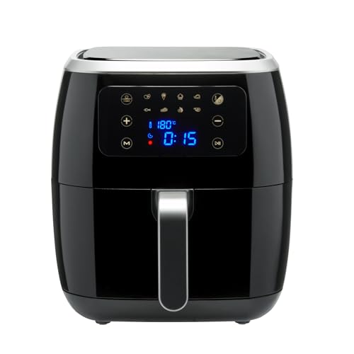 Amazon Basics Friggitrice ad Aria 6L Nera 8 Programmi