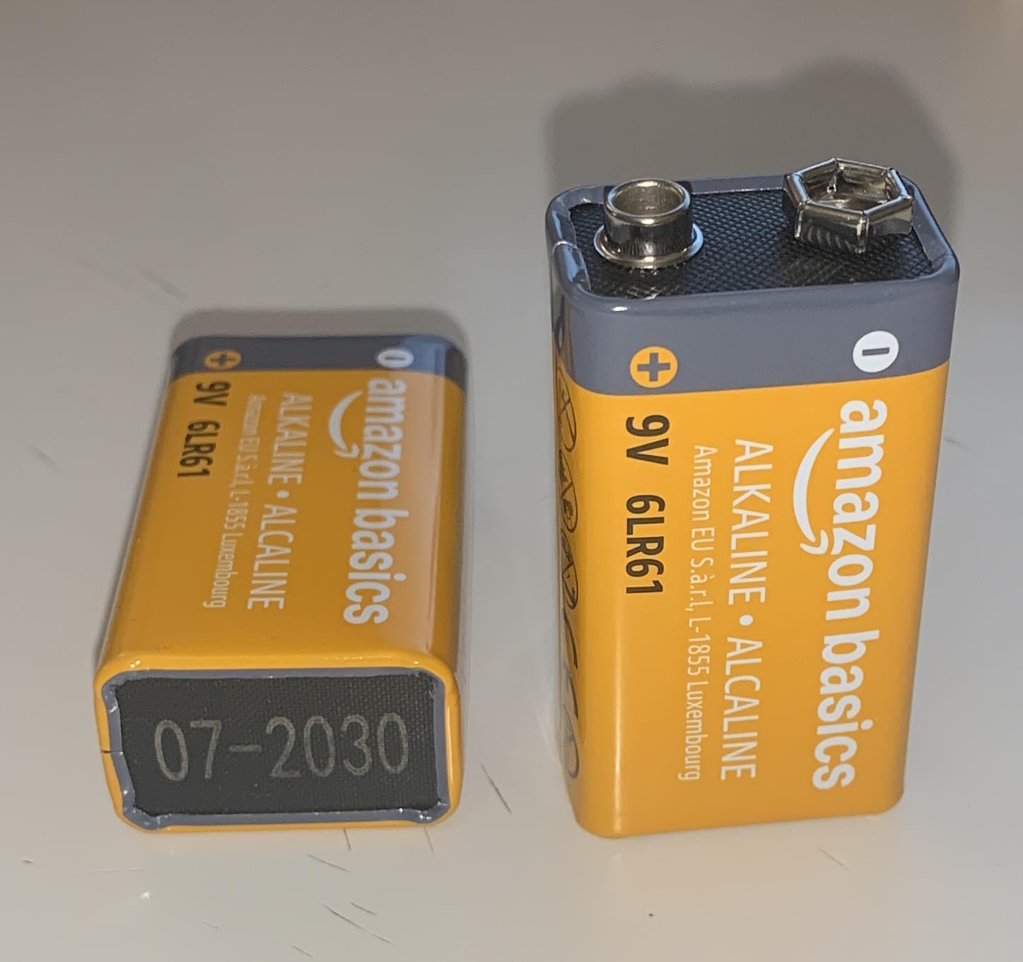 Amazon Basics Batterie Alcaline 9V 8 Pezzi Lunga Durata