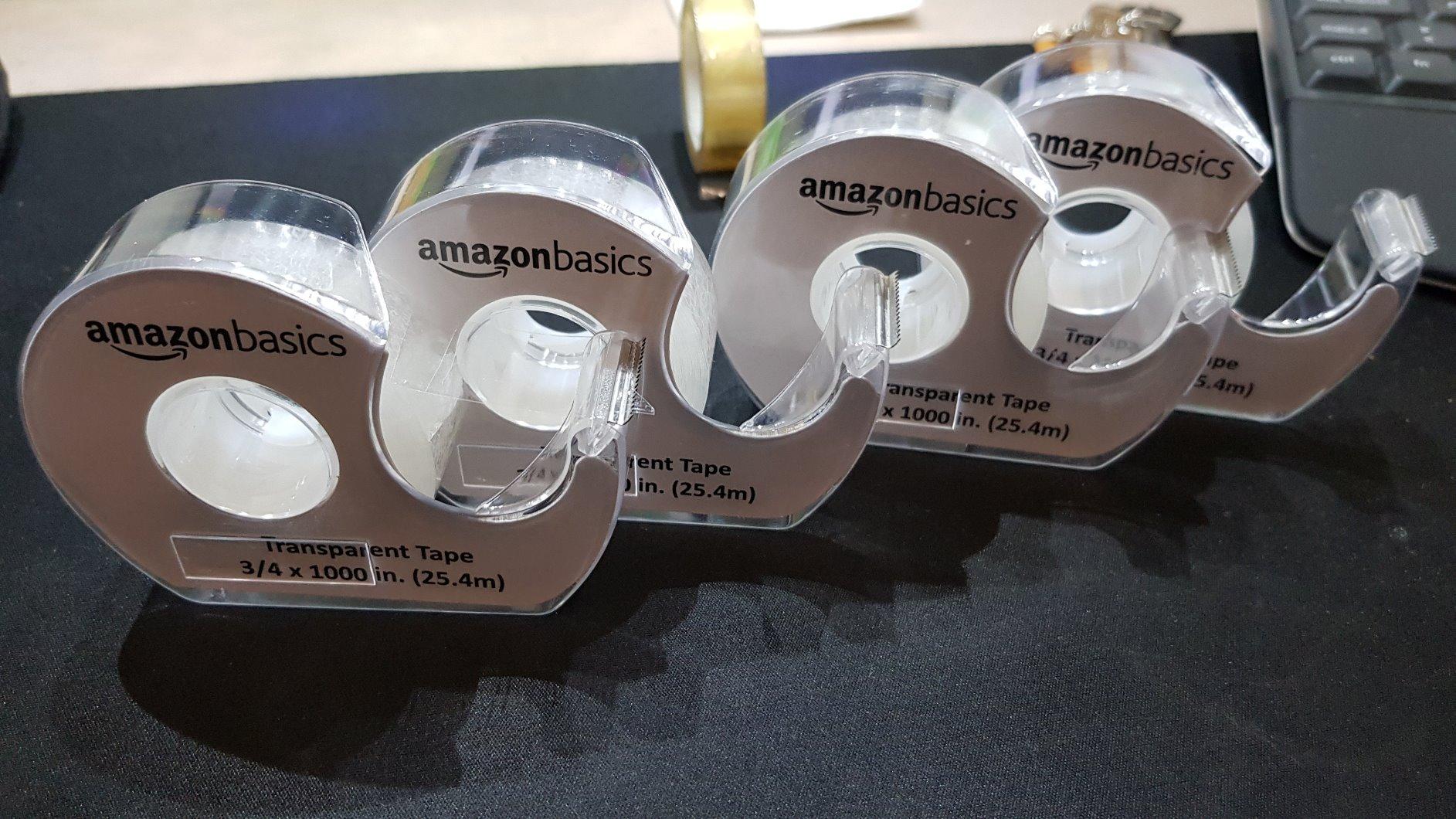Amazon Basics Nastro Adesivo Trasparente 12 Rotoli