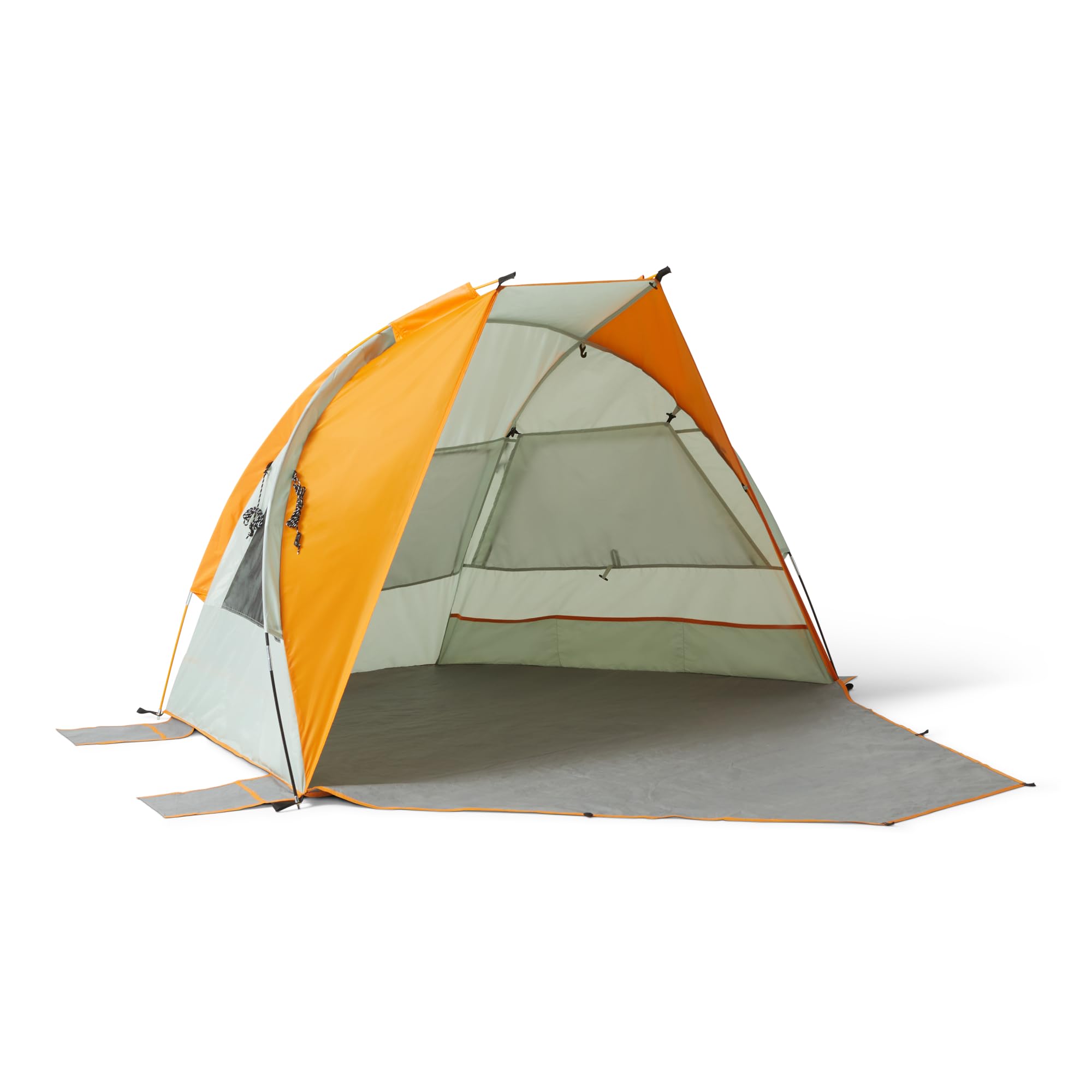 Amazon Basics tenda parasole campeggio grigio arancio 2-3 posti