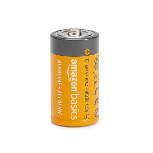 Amazon Basics Batterie Alcaline C 4 Pezzi 1,5V Lunga Durata