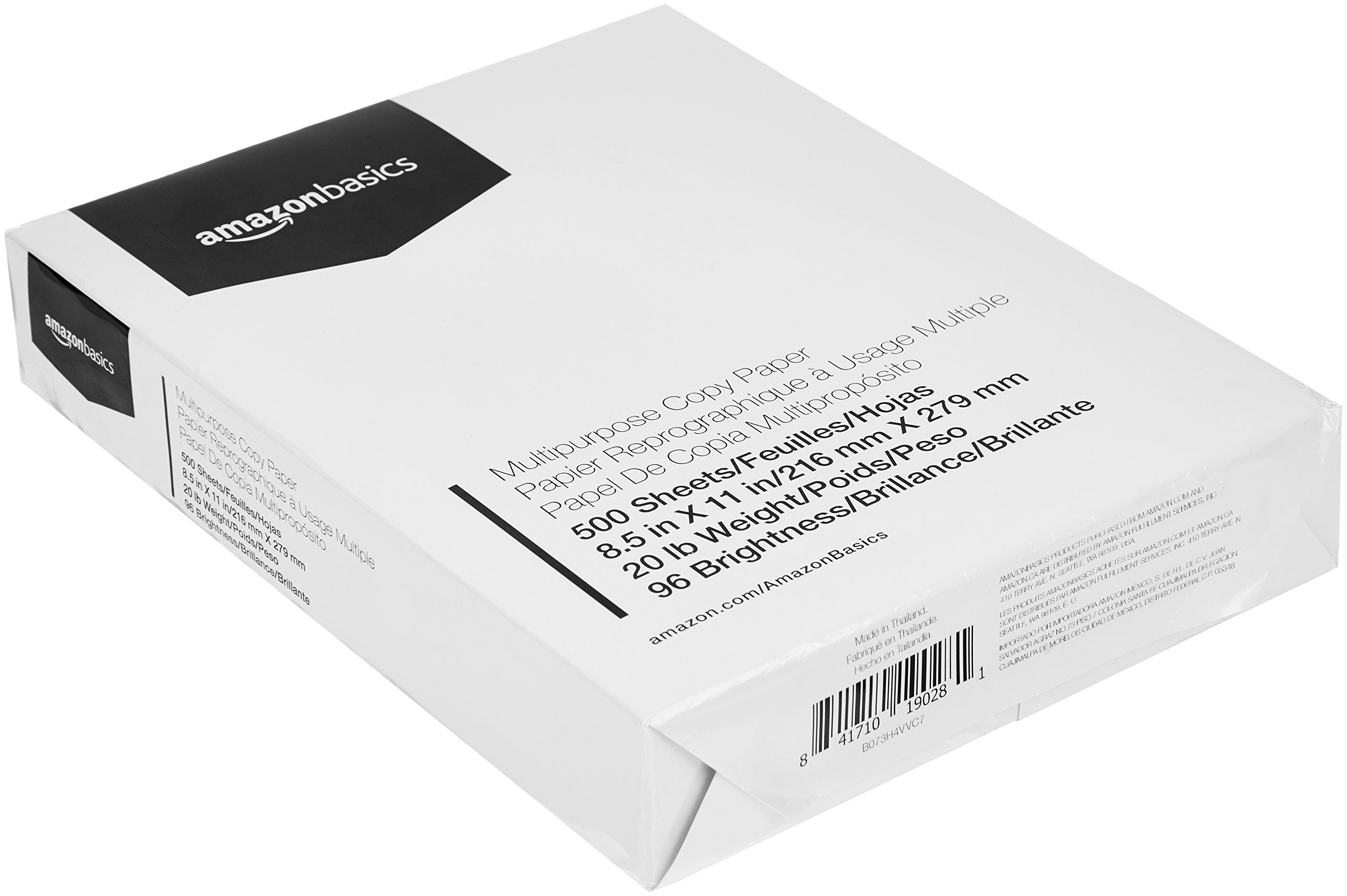 Amazon Basics carta per stampante multifunzione 500 fogli letter