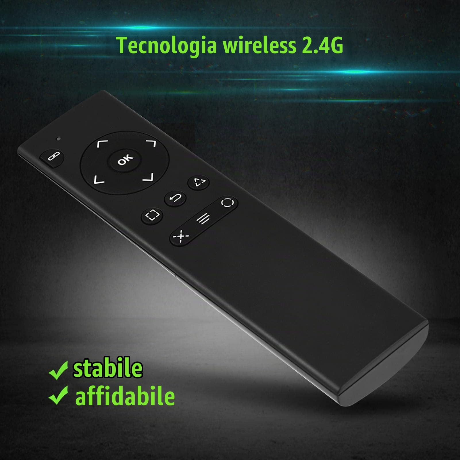 Elprico Telecomando Wireless 2.4GHz PS4 DVD Nero