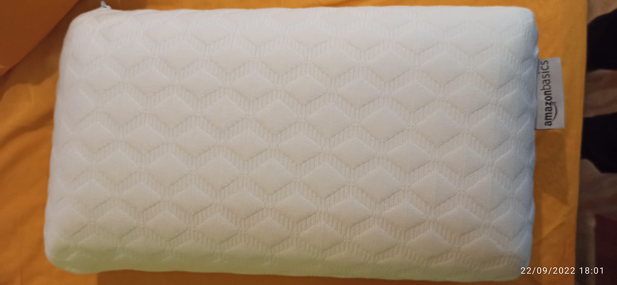 Amazon Basics Cuscino Viaggio Memory Foam 42x24 cm