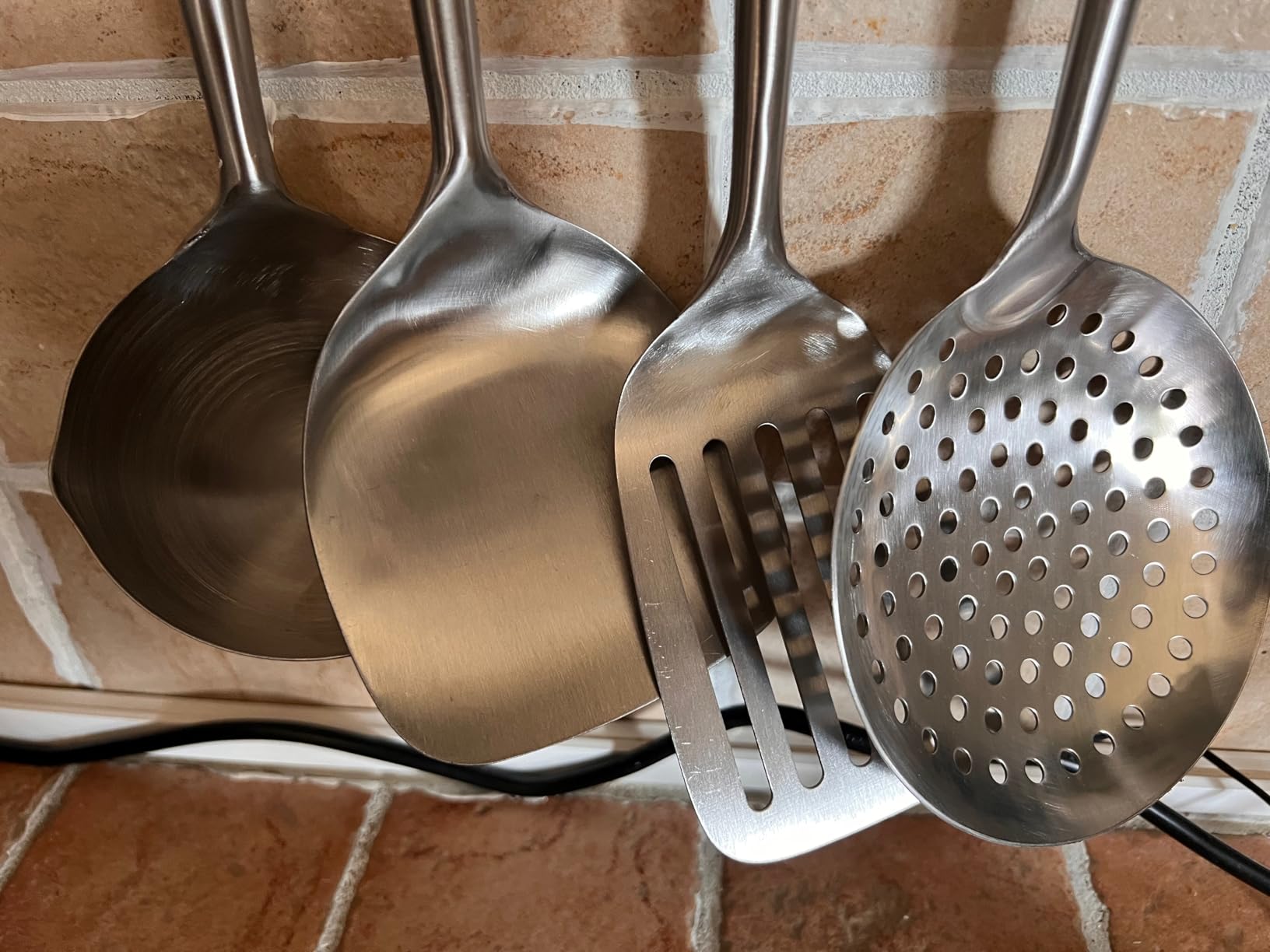 Amazon Basics Set Utensili Cucina Acciaio 4 Pezzi