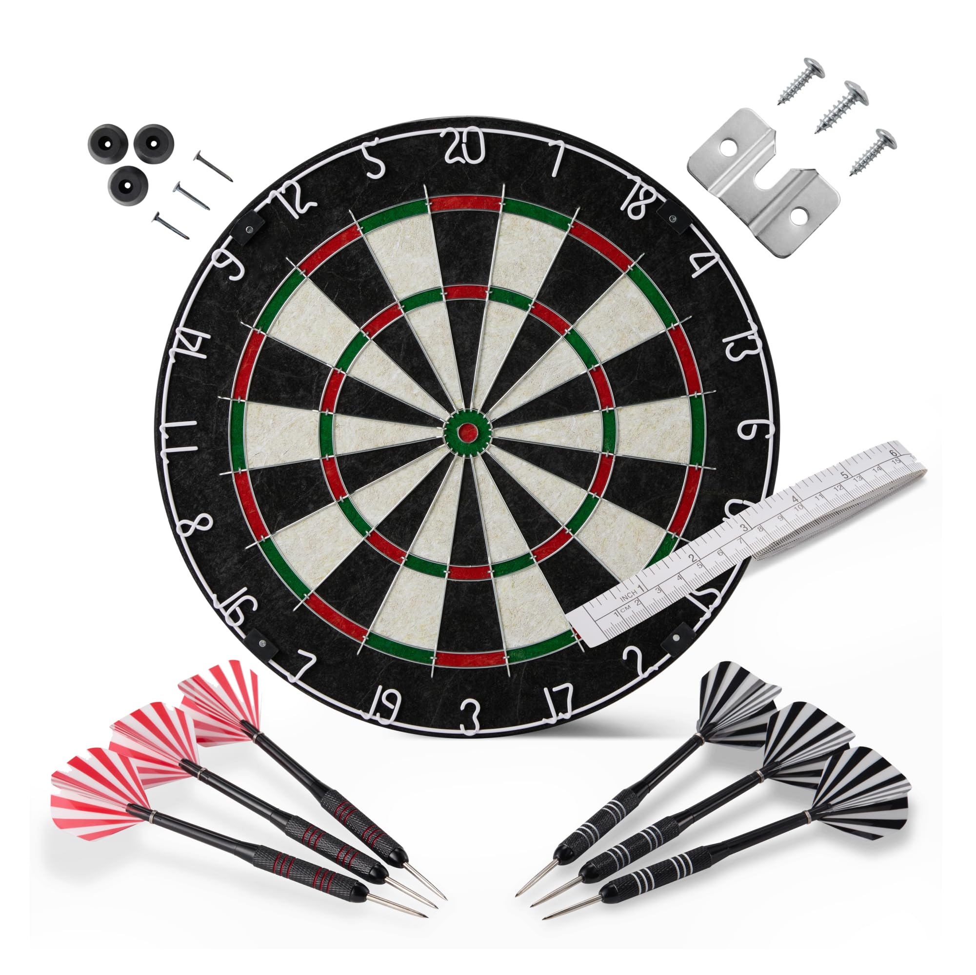 Amazon Basics bersaglio freccette 45,7cm con 6 freccette acciaio
