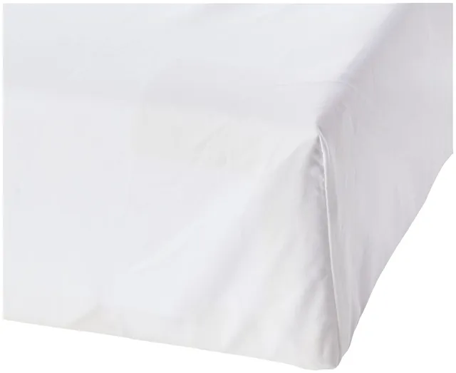 AmazonBasics Everyday Lenzuolo Angoli King 180x200 Bianco Cotone