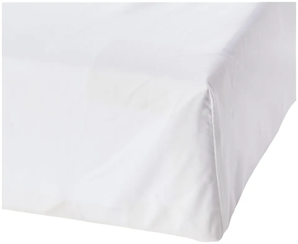 AmazonBasics Everyday Lenzuolo Angoli King 180x200 Bianco Cotone