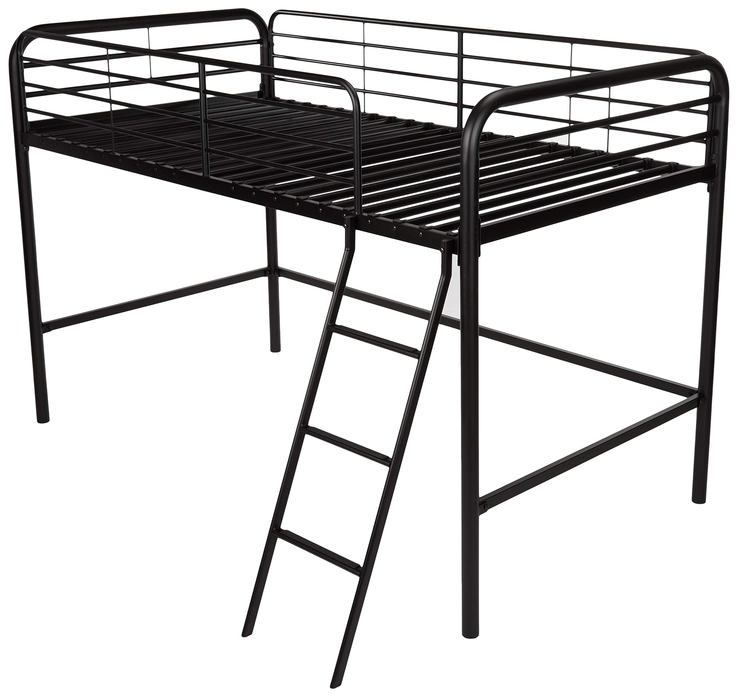 AmazonBasics Letto a Soppalco Singolo Metallo Nero