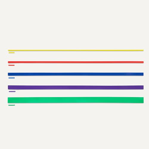 Amazon Basics Fasce Elastiche Set 5 Pezzi Resistenza