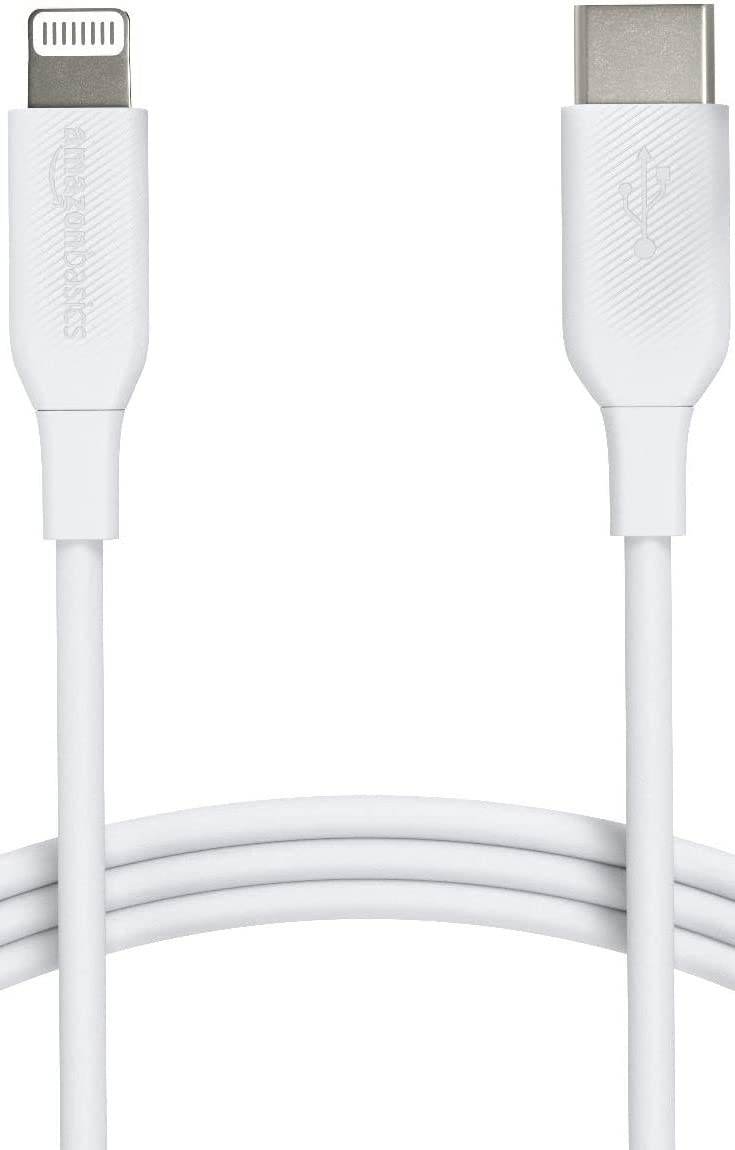 AmazonBasics cavo USB-C Lightning 3 m bianco ricarica rapida