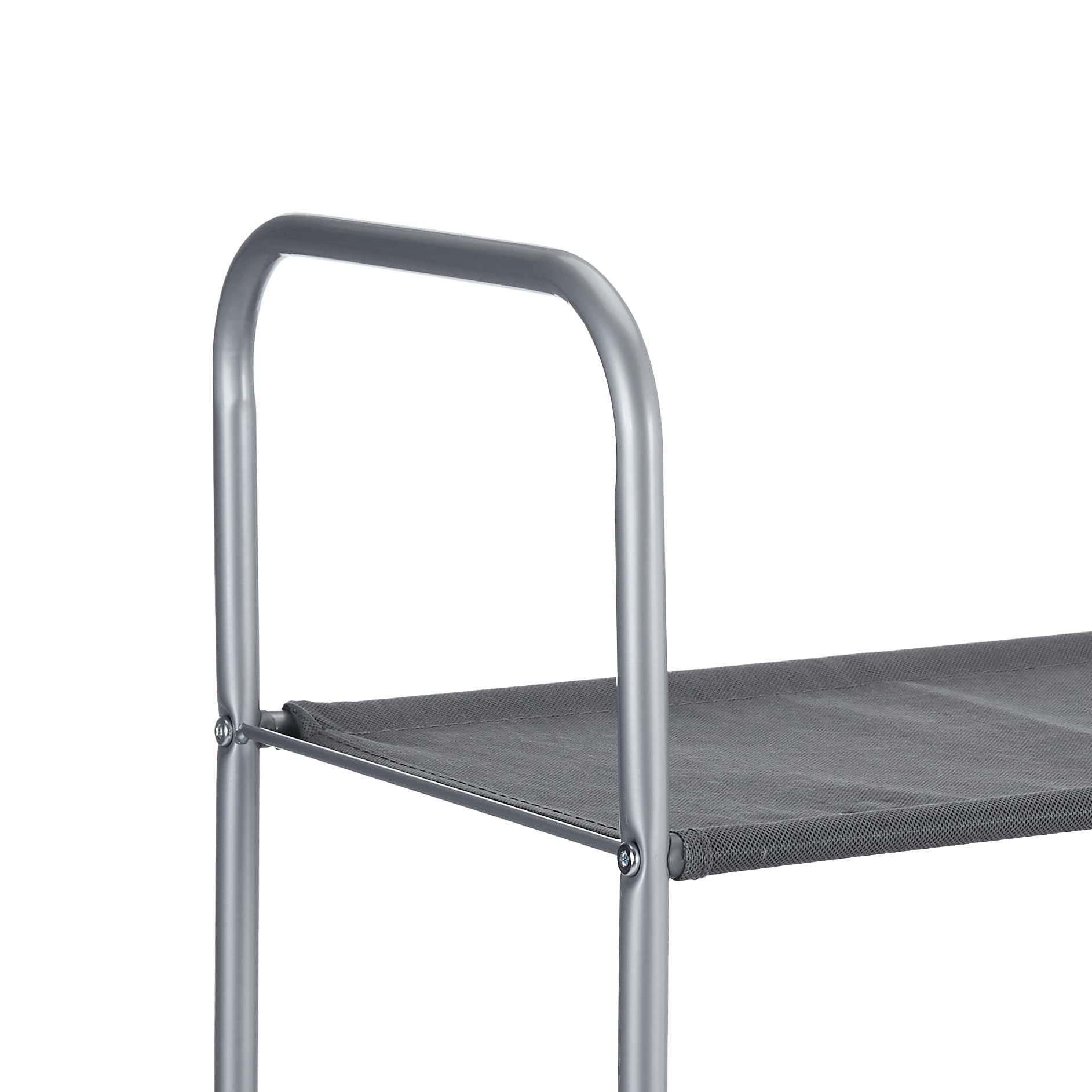 AmazonBasics Organizer Armadio Tessuto Grigio 3 Ripiani 2 Cassetti