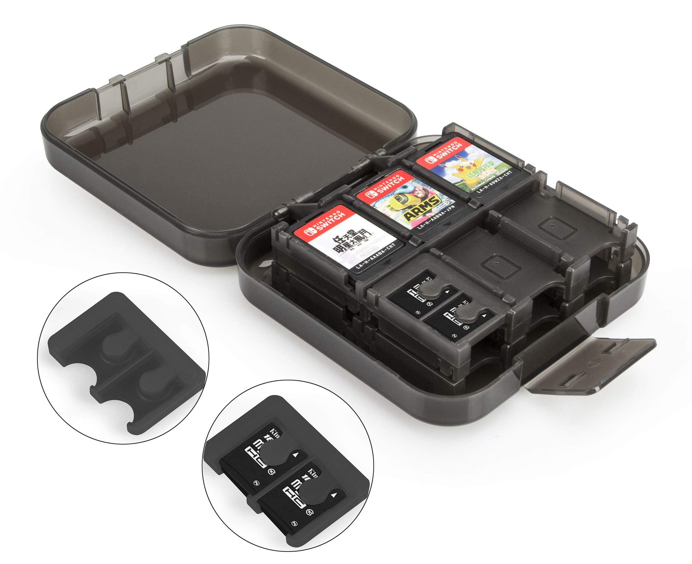 AmazonBasics Custodia Cartucce Nintendo Switch Nero 24 Giochi
