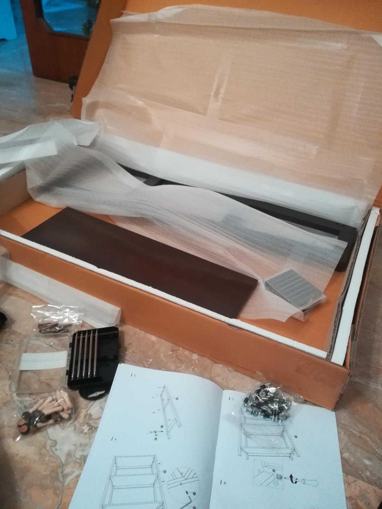 Amazon Basics Libreria 5 Ripiani Legno Massello Bianco 189 cm