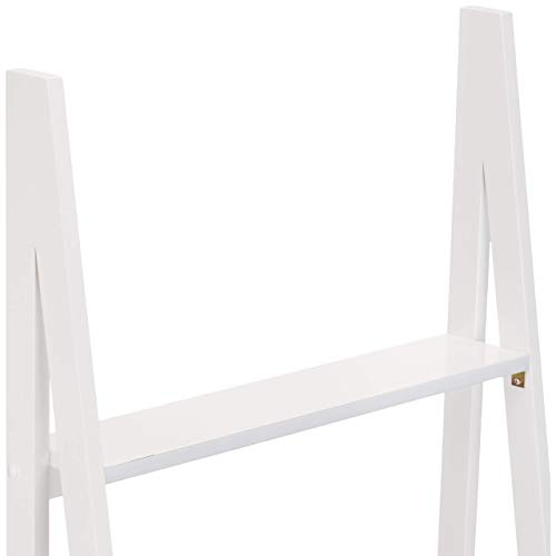 Amazon Basics Libreria a Scala 5 Ripiani Legno Bianca