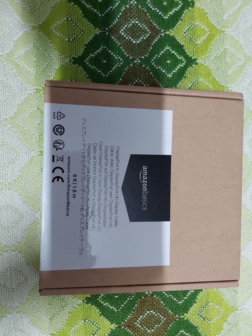 Amazon Basics Cavo DisplayPort 3 m Nero 4K 60Hz Versione 1.2