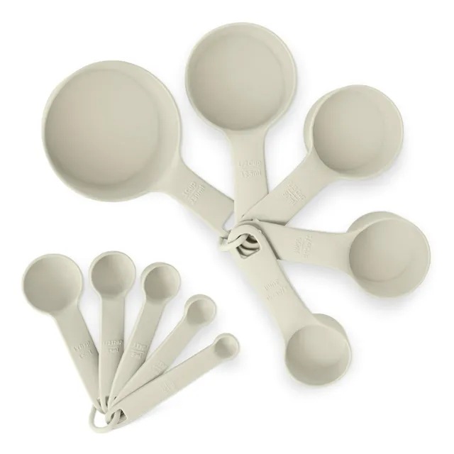 AmazonBasics Misurini Cucchiai Dosatori Set 10pz Grigio