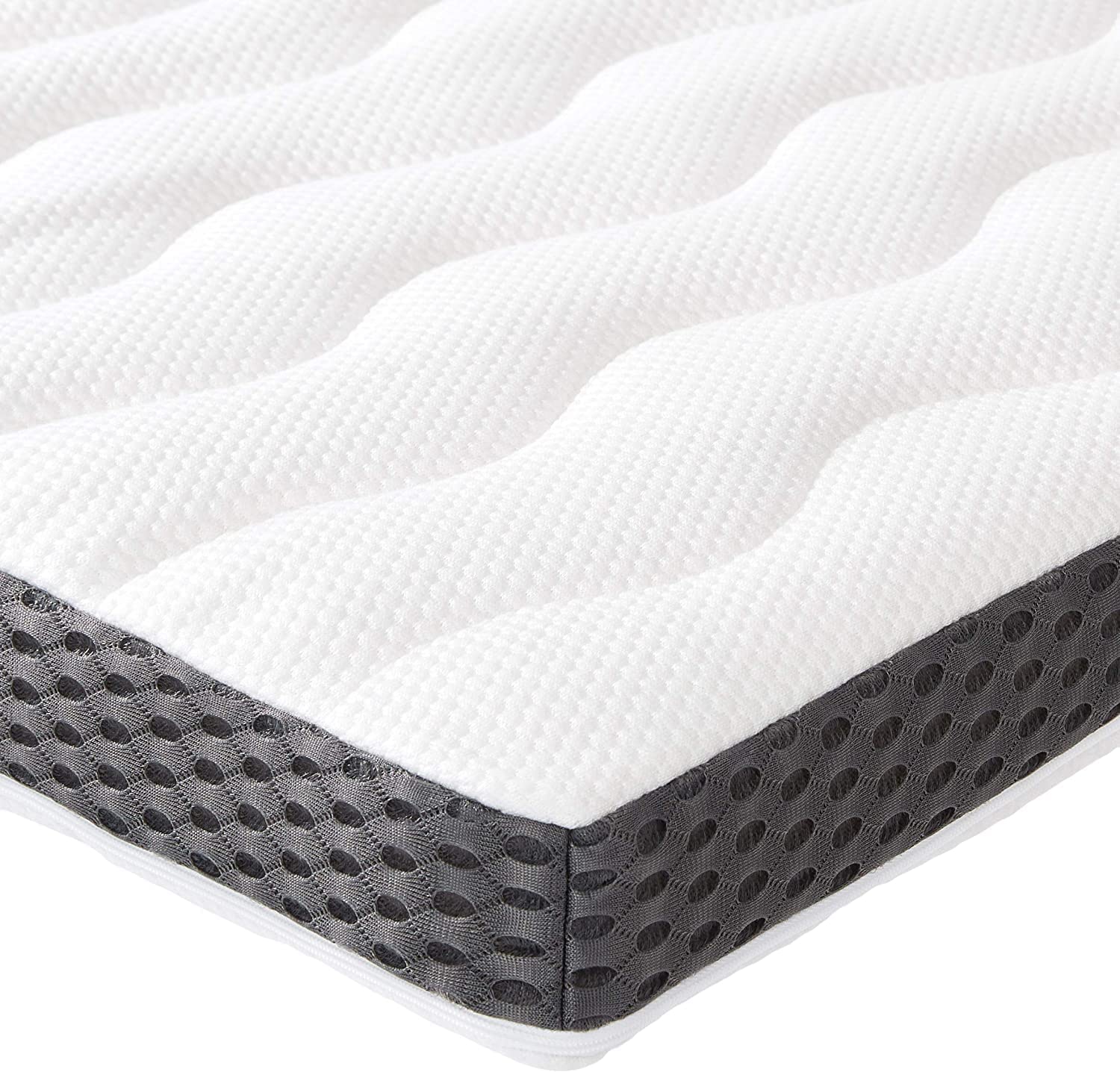 AmazonBasics Topper Matrimoniale 180x200x7cm Memory Bianco