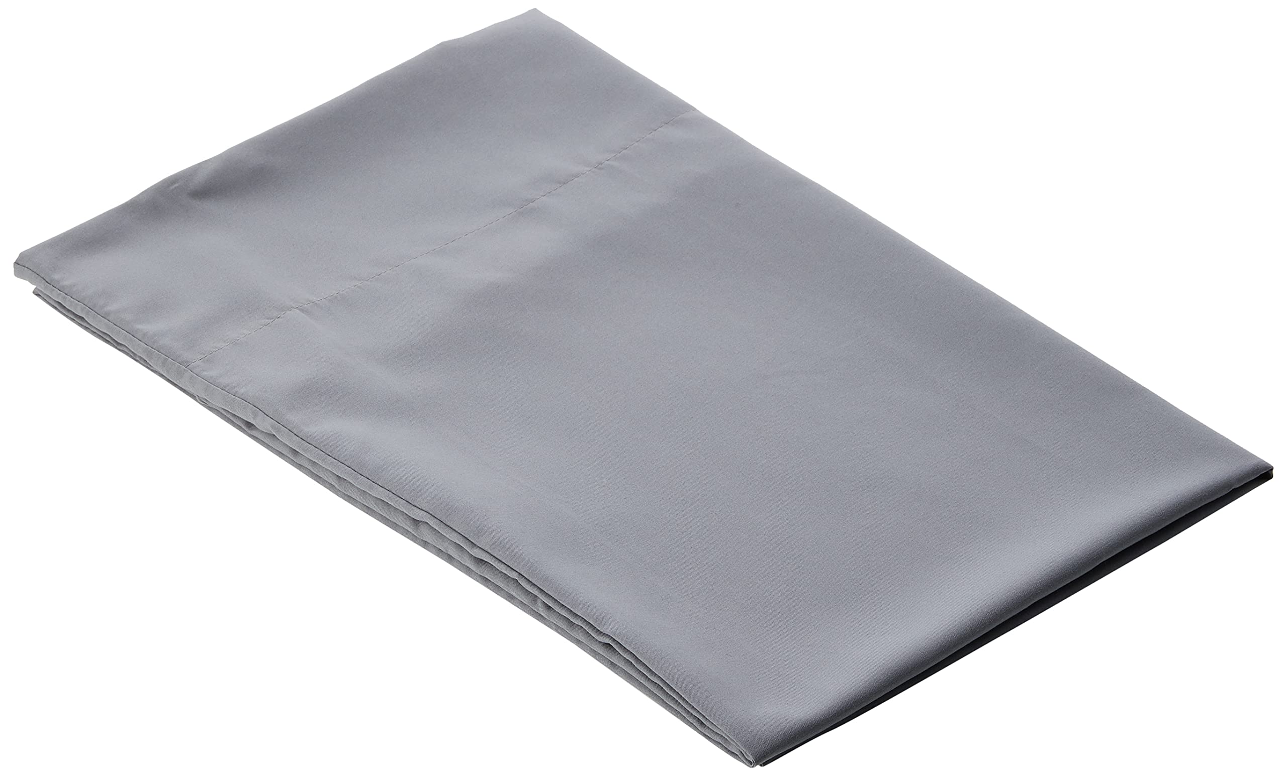 Amazon Basics Federe Microfibra 50x80 cm 2 Pezzi Grigio Scuro Antipiega