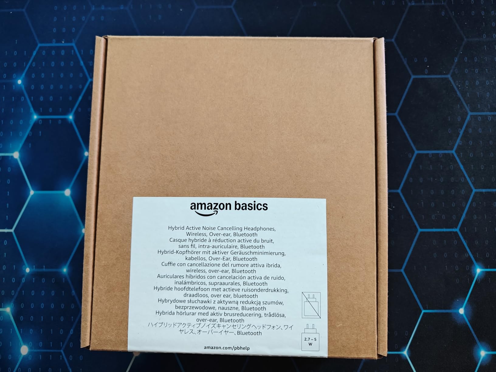 Amazon Basics Cuffie Wireless Bluetooth 5.3 ANC Nere 35 Ore