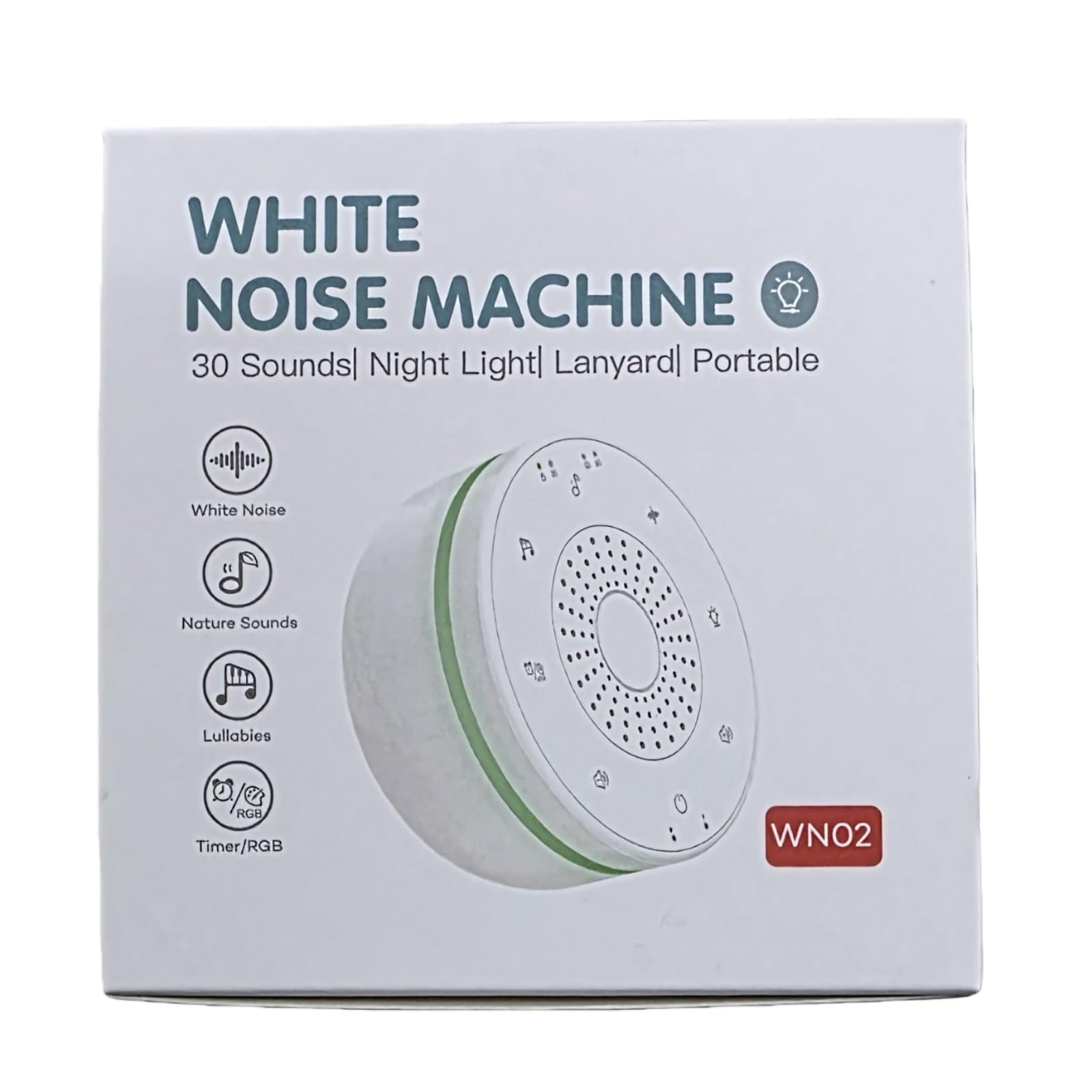 EMEBAY Macchina Rumore Bianco 30 Suoni Luce Notturna