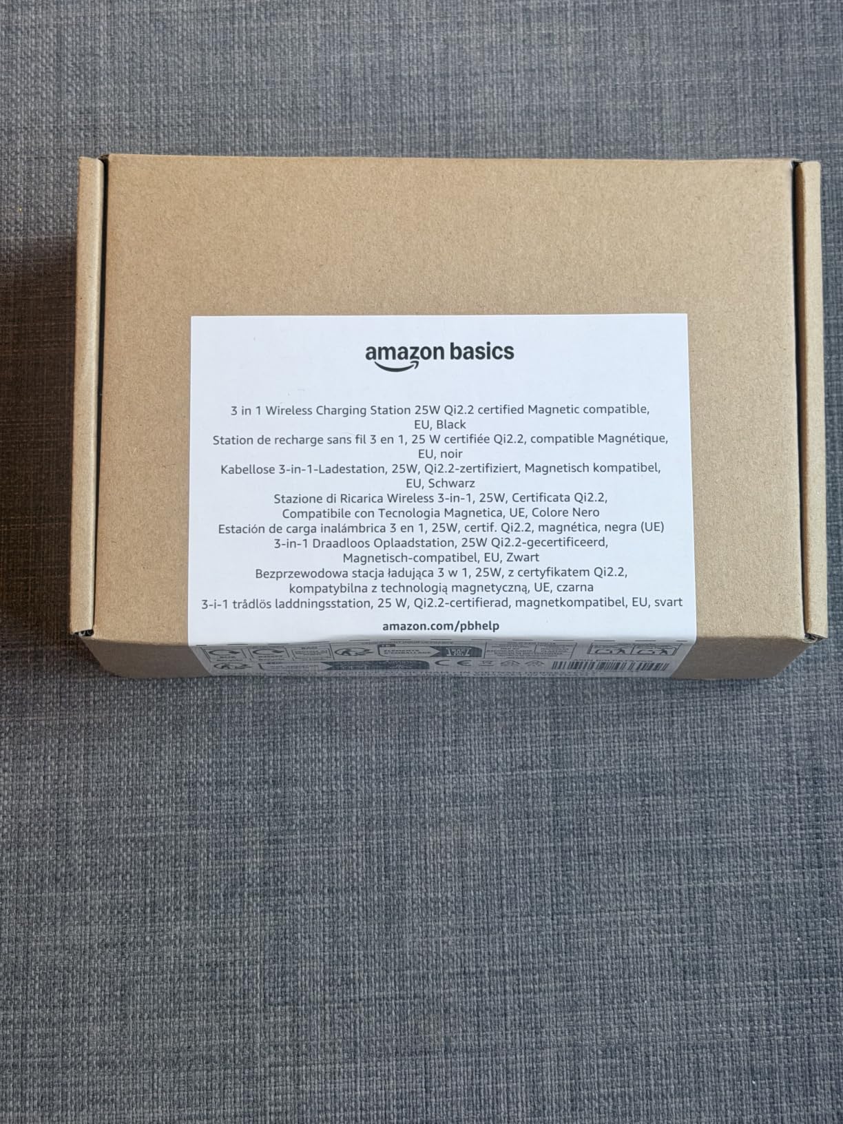 Amazon Basics Stazione Ricarica Wireless 3 in 1 Qi2.2 25W Bianco