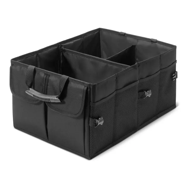 Amazon Basics Organizer Bagagliaio Auto 51L Nero Pieghevole