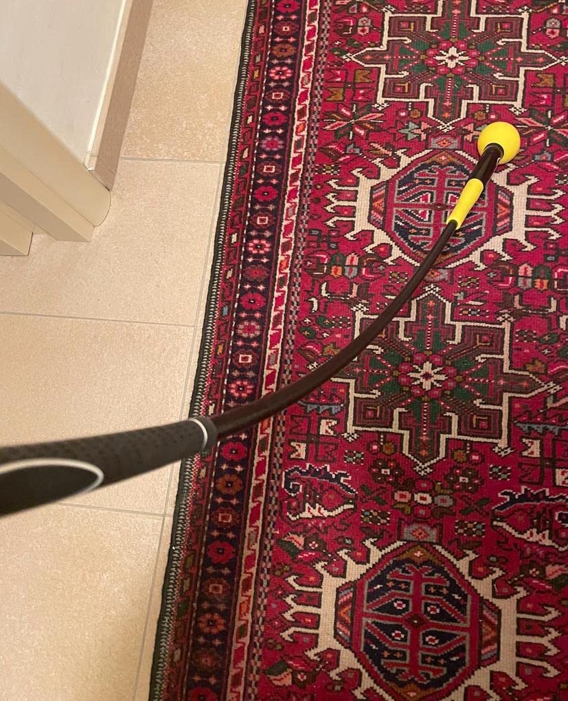 AmazonBasics attrezzo swing golf 122 cm nero giallo flessibile