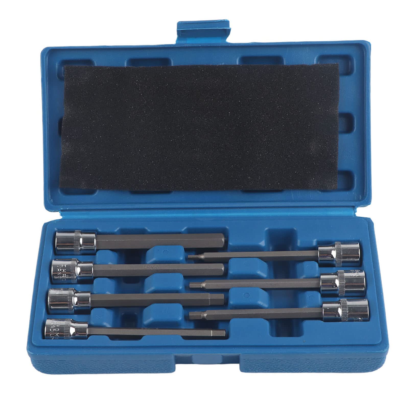 Elprico Set 7 Bussole Esagonali Lunghe 110mm Custodia