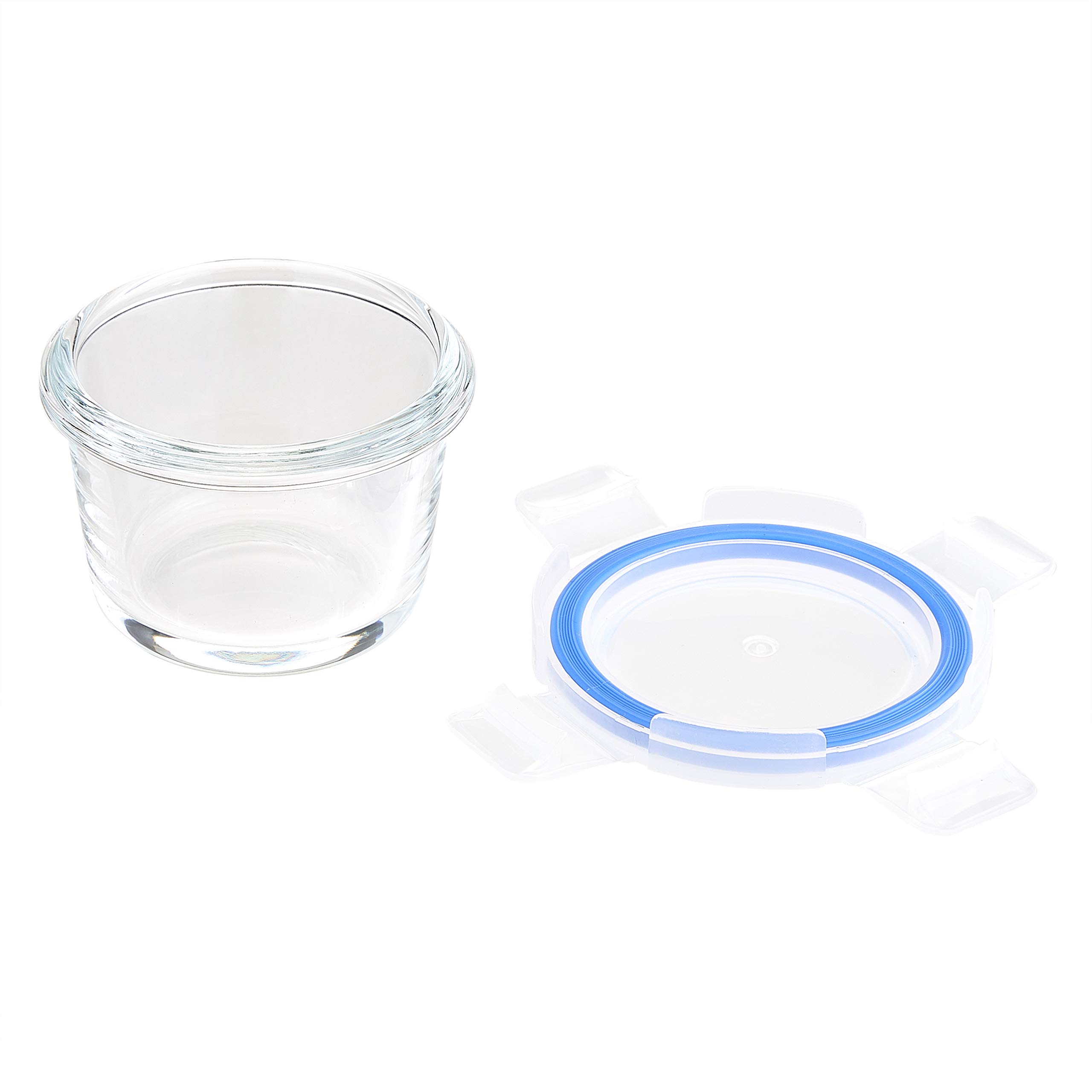 AmazonBasics ABL001 contenitori vetro 120 ml 4 pezzi borosilicato