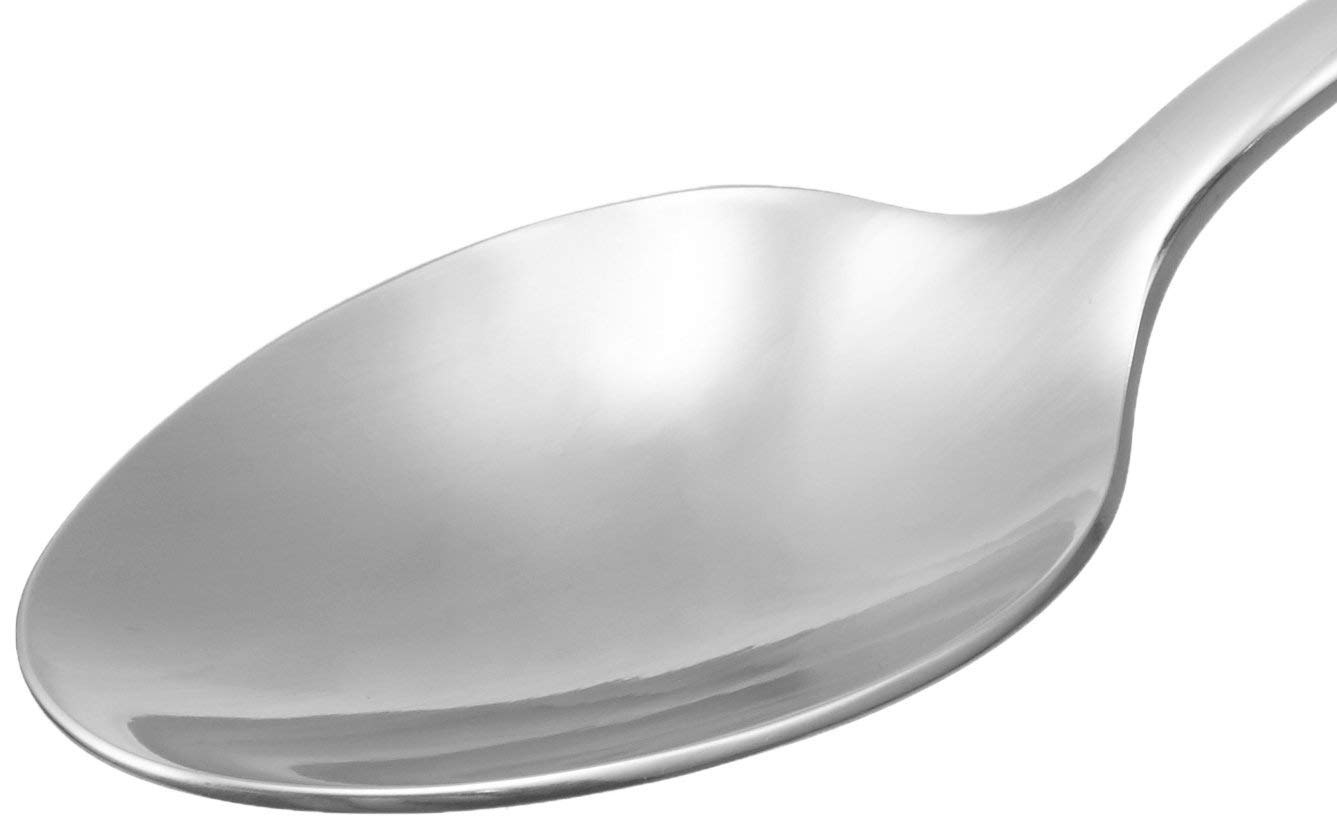 Amazon Basics Cucchiai Tavola Acciaio 12 Pezzi 20 cm