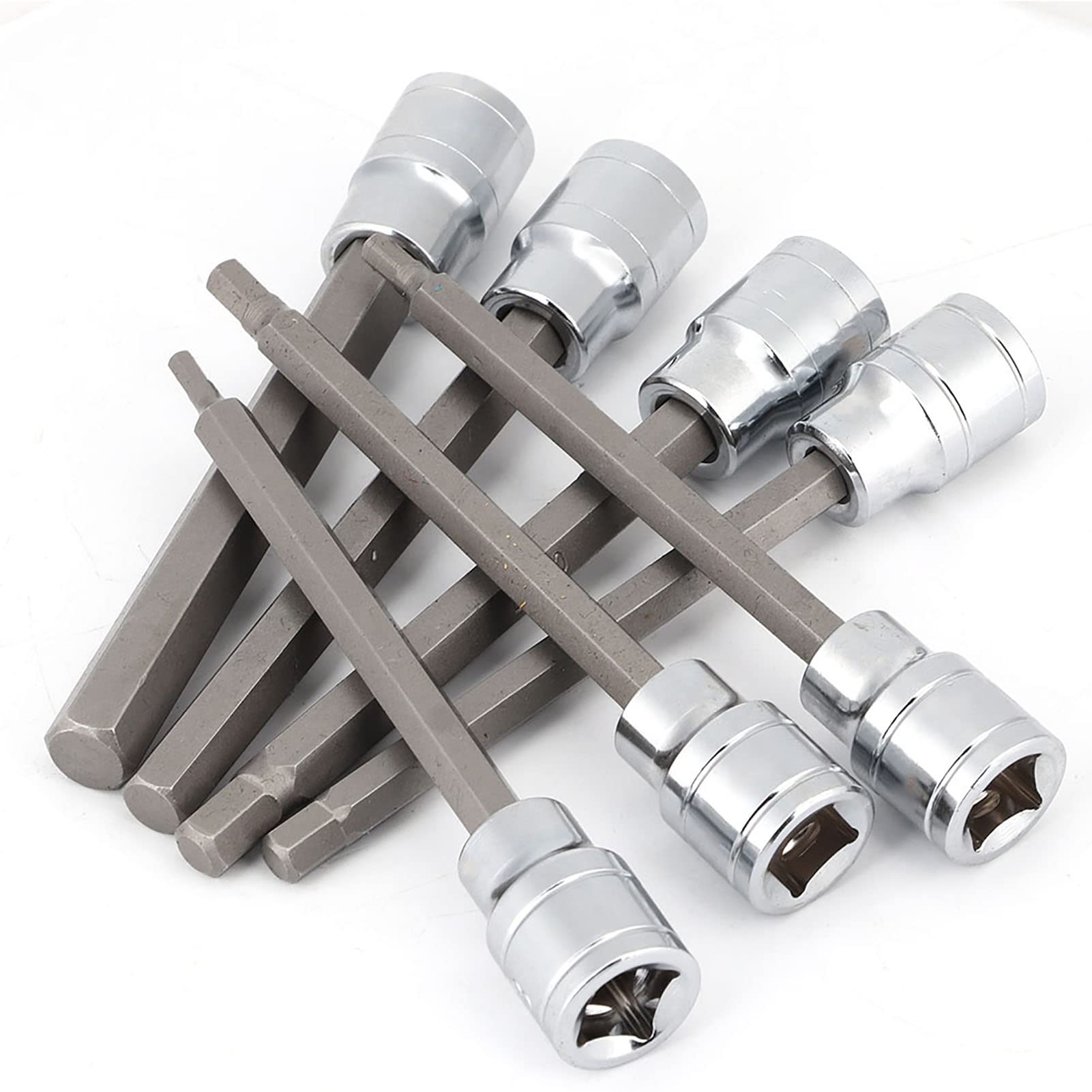 Elprico Set 7 Bussole Esagonali Lunghe 110mm Custodia