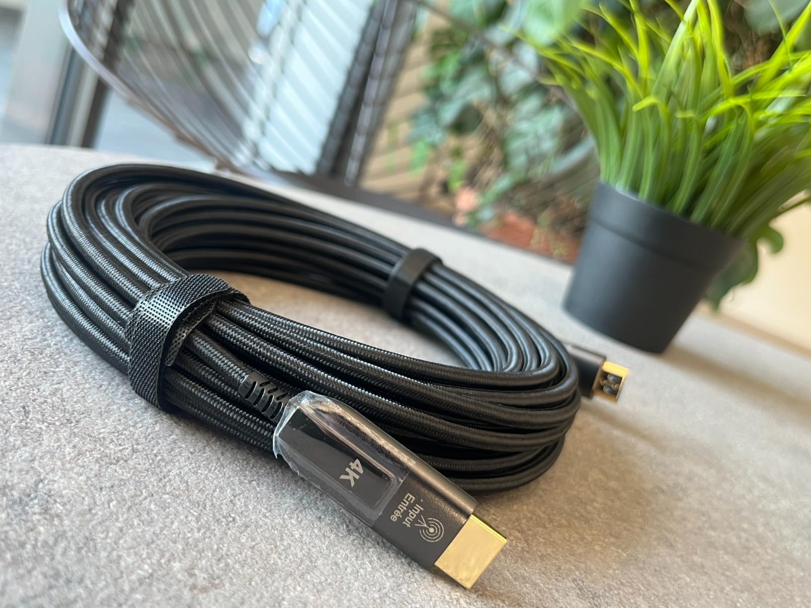 Amazon Basics cavo HDMI 4K 10 m fibra ottica nero
