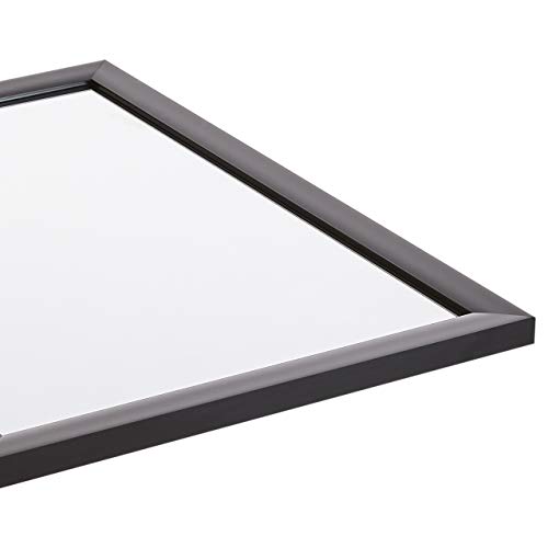 AmazonBasics Specchio da parete 51x71 cm nero cornice standard