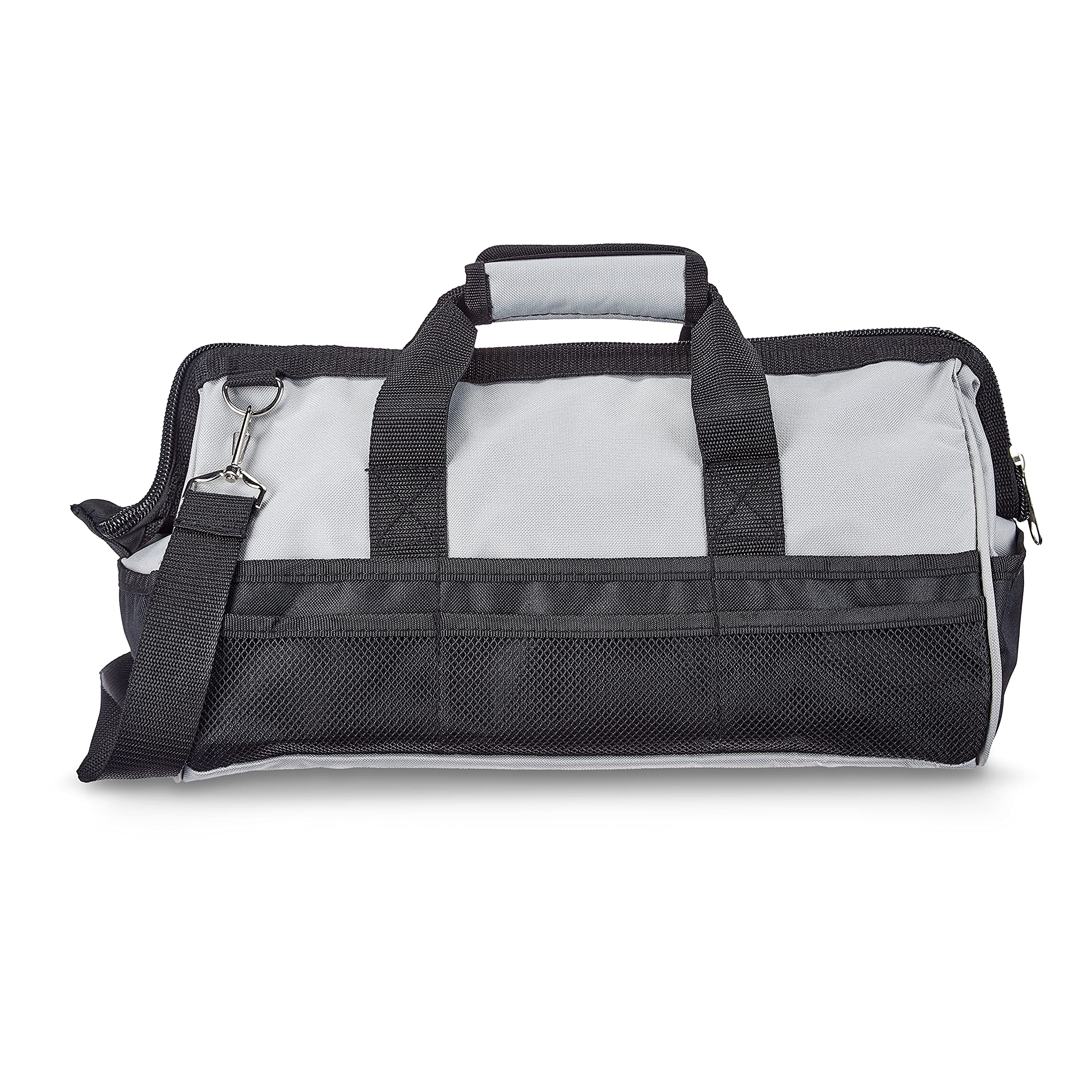 Amazon Basics Borsa Portautensili 40,6 cm Nero Grigio 26 Tasche
