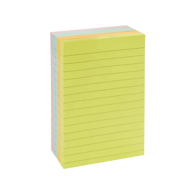 AmazonBasics Foglietti Adesivi a Righe 10,16x15 cm 5 Blocchi