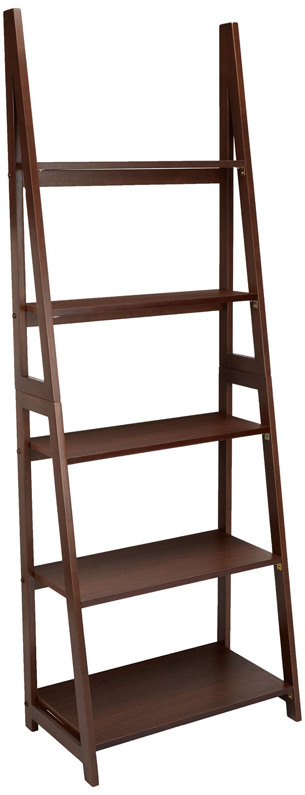 AmazonBasics Libreria Scala 5 Ripiani Legno Noce