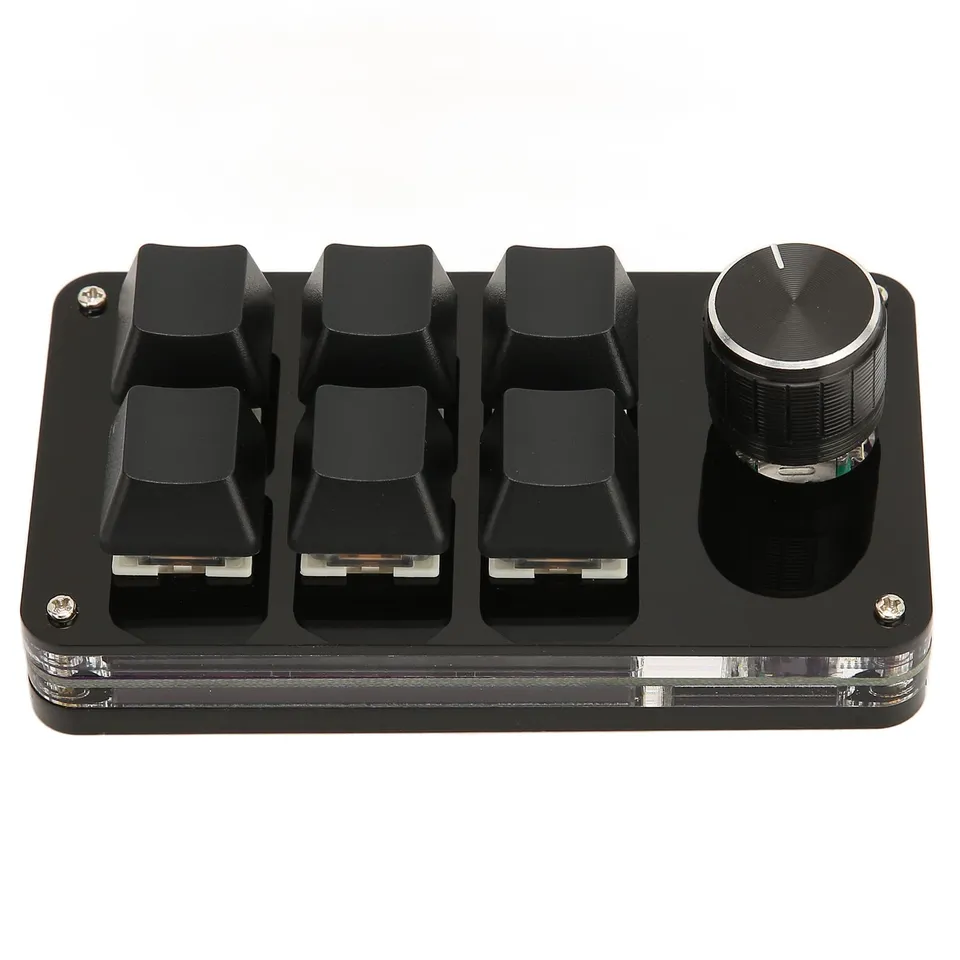 Elprico Tastierino Gaming 6 Tasti con Manopola Meccanico USB