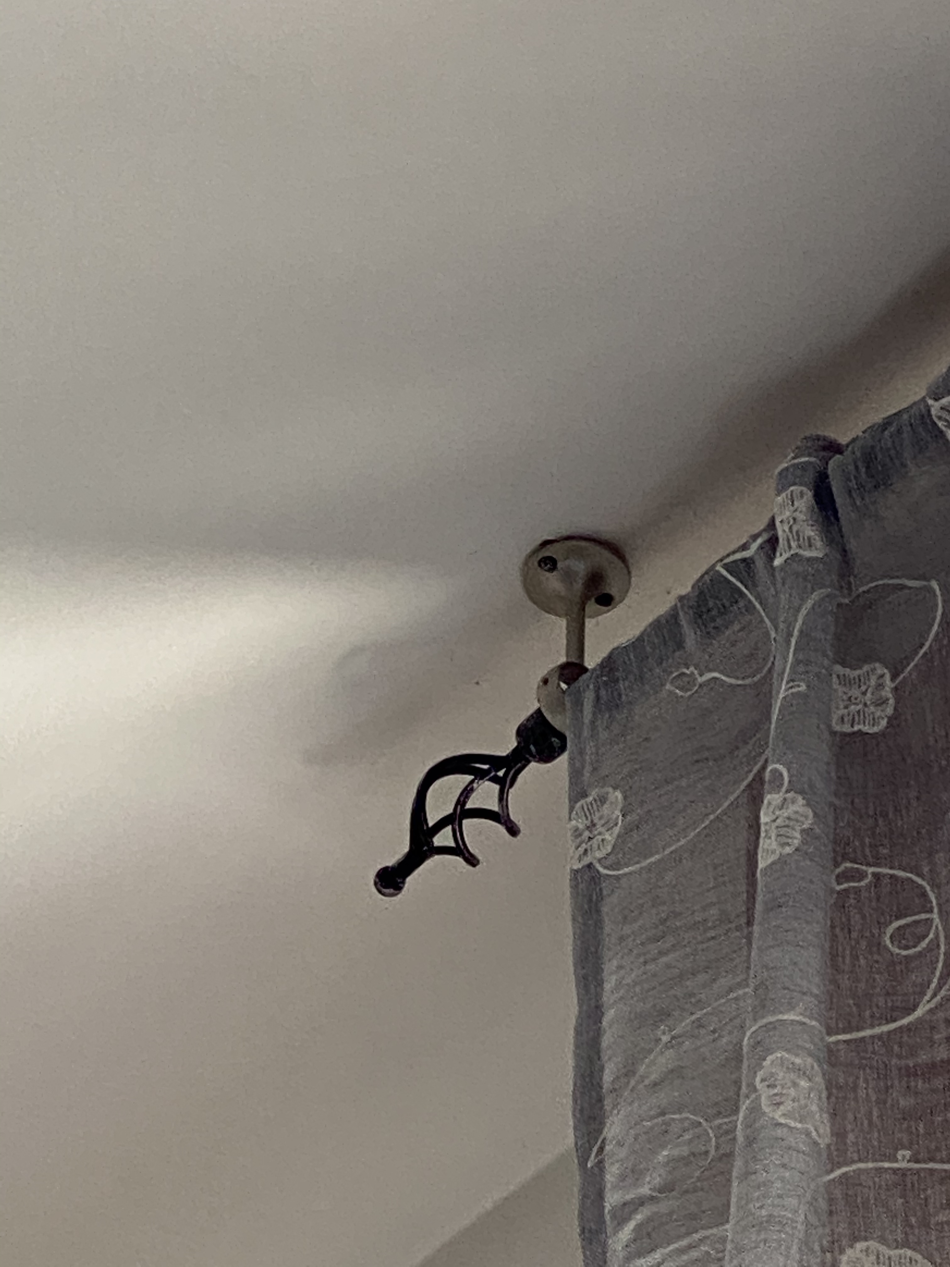 Amazon Basics Staffe Soffitto Nichel per Tende 2 Pezzi