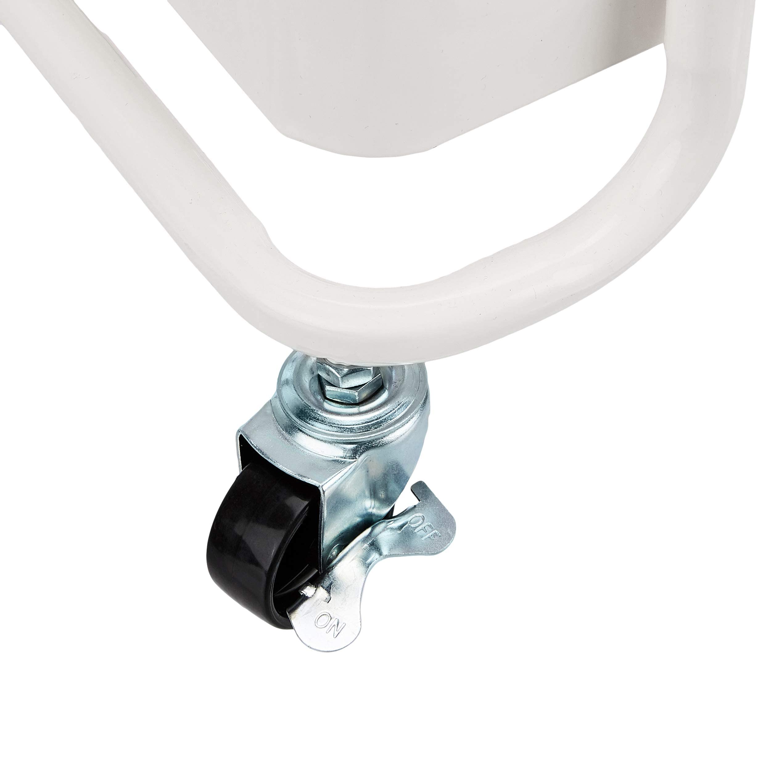 Amazon Basics Carrello 3 Ripiani con Ruote Bianco Cucina