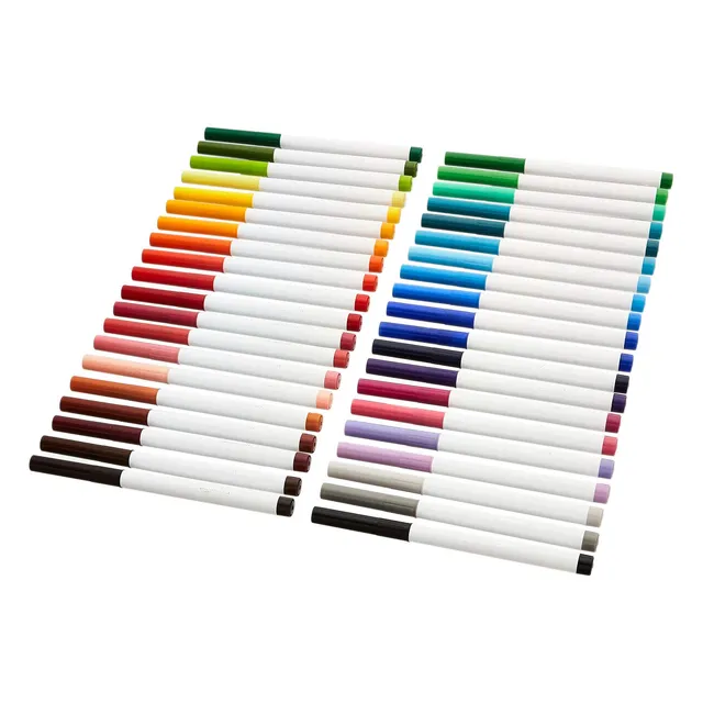 Amazon Basics Pennarelli Lavabili 40 Colori Punta Super