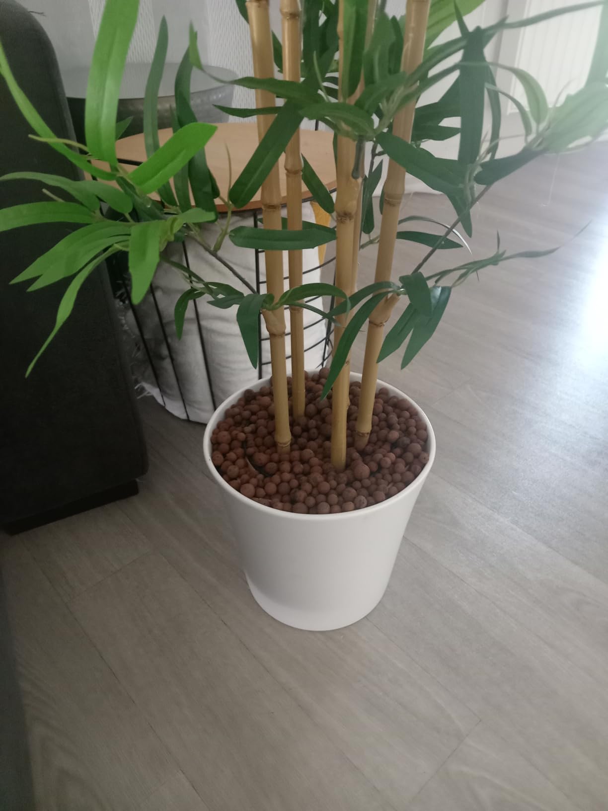 Amazon Basics Pianta Bambù Artificiale 100 cm con Vaso