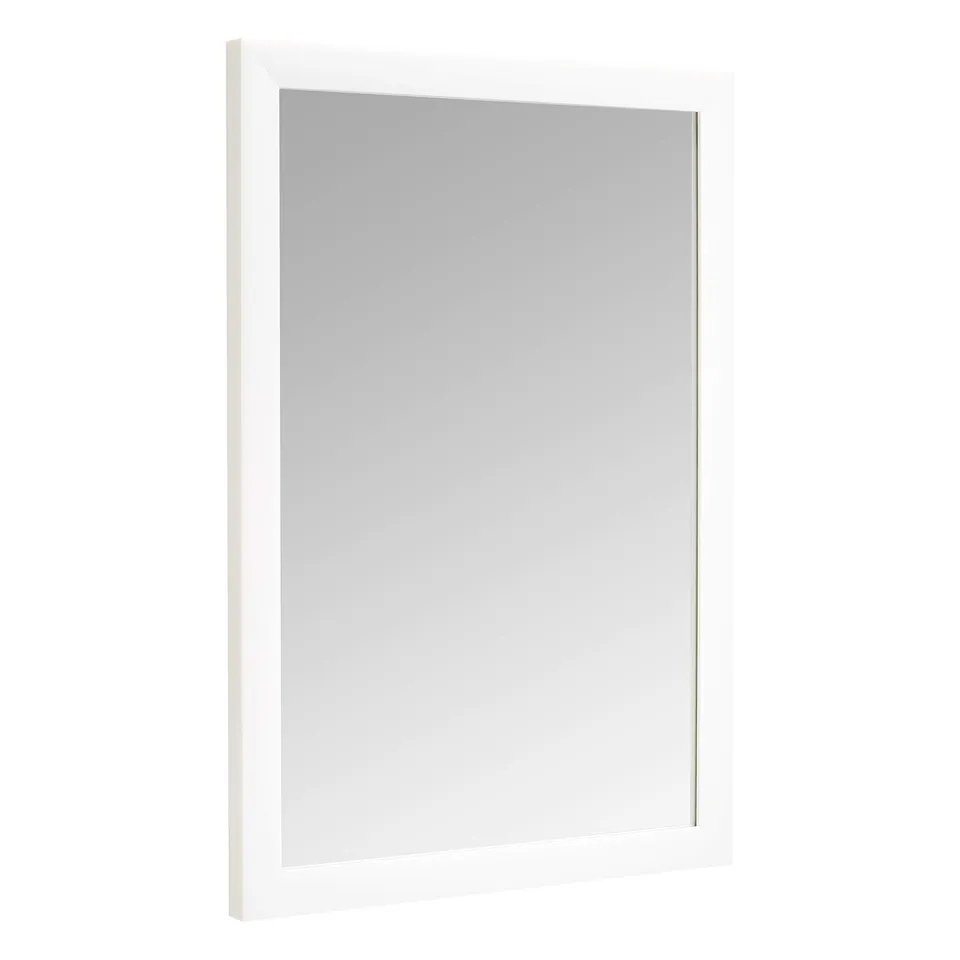 AmazonBasics Specchio da parete 51x71 cm bianco cornice standard