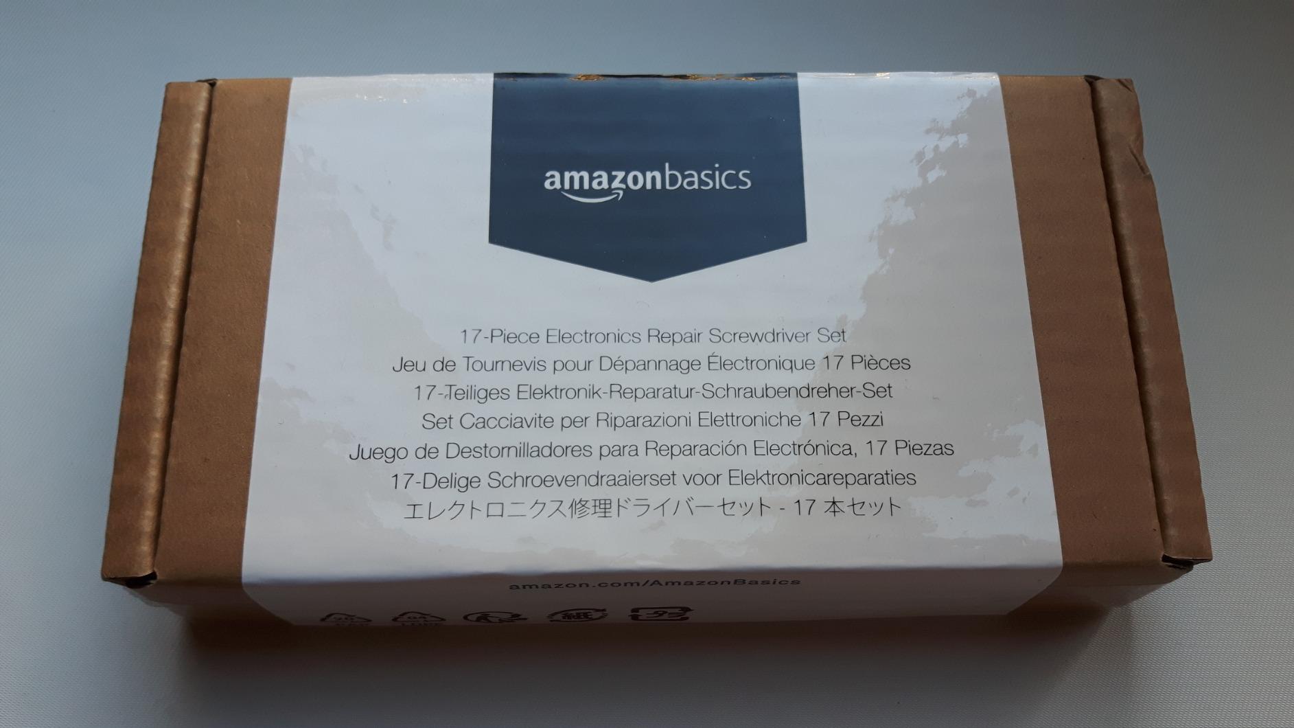 AmazonBasics Set Cacciaviti Precisione 32 Pezzi Rossi Magnetici